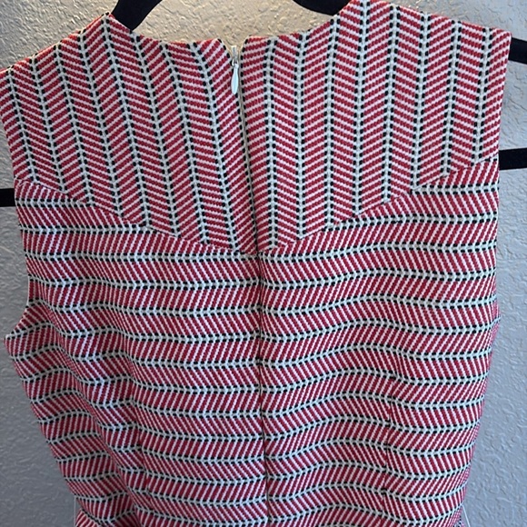 J. Crew Tweed Belted Dress/ Red, Black, Beige/ Size 0 - Picture 8 of 9